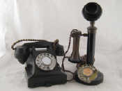 Appraisal: A candlestick telephone c together with a model PX telephone