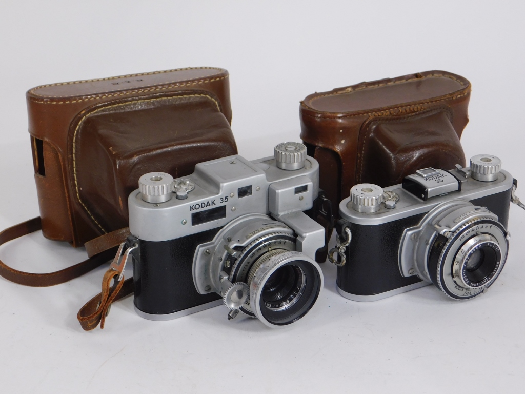 Appraisal: GROUP OF KODAK CAMERAS Group of Kodak cameras for mm