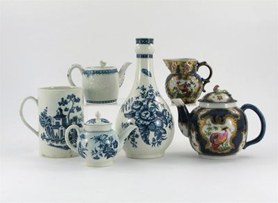 Appraisal: A Worcester porcelain blue and white guglet printed with the