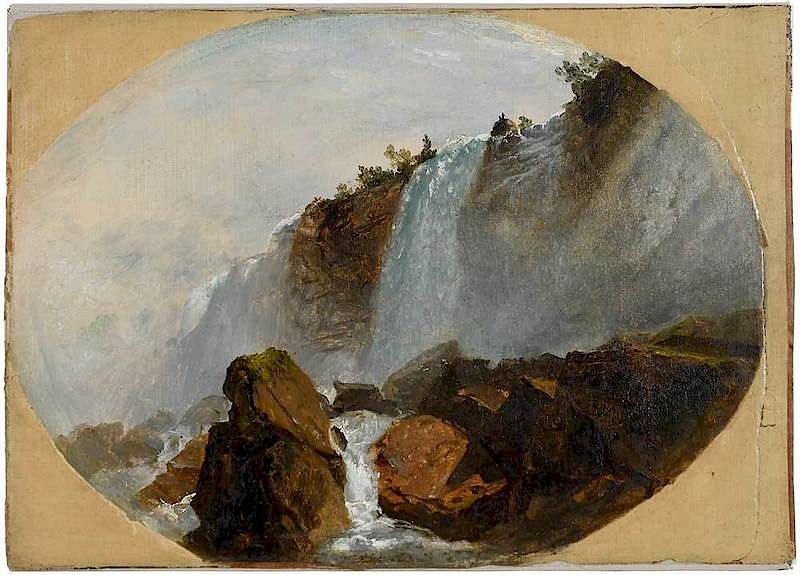 Appraisal: John Frederick Kensett American - Niagara Falls c - signed