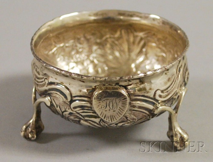 Appraisal: English Sterling Silver Footed Dish and Gold Sovereign gold sovereign