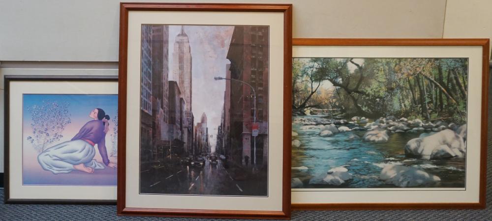 Appraisal: Three Framed Offset Prints Larger x in x cm