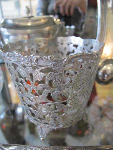 Appraisal: DUTCH SILVER SUGAR VESSEL NO GLASS LINER