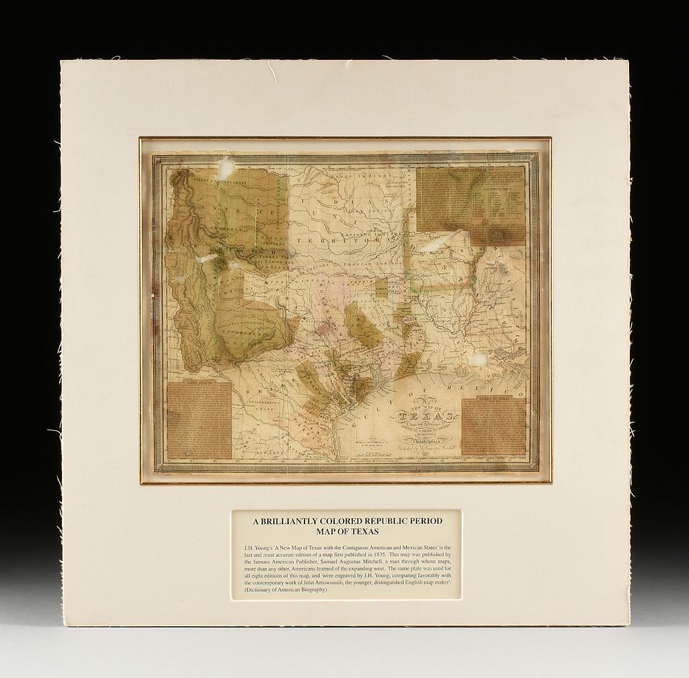 Appraisal: AN ANTIQUE LATE REPUBLIC OF TEXAS MAP New Map of