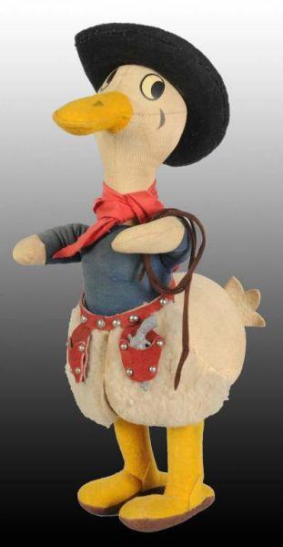 Appraisal: Knickerbocker Disney Donald Duck Cowboy Doll Description American Circa Cloth