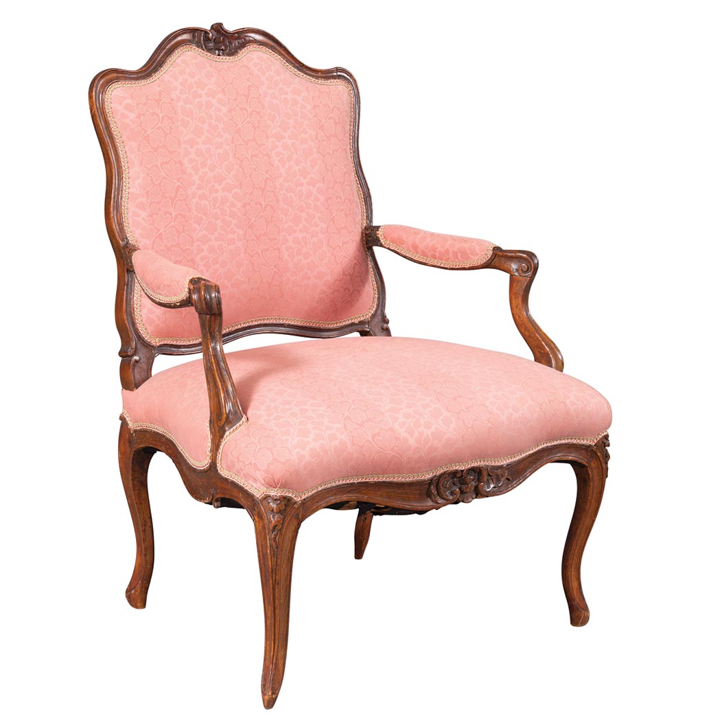 Appraisal: Louis XV Beechwood Fauteuil a la Reine Mid th century