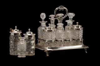 Appraisal: Samuel Hennell English Sterling Cruet Set Samuel Hennell English London