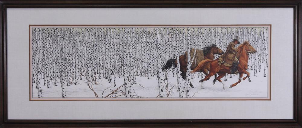 Appraisal: BEV DOOLITTLE California born offset lithograph Sacred Ground Signed lower