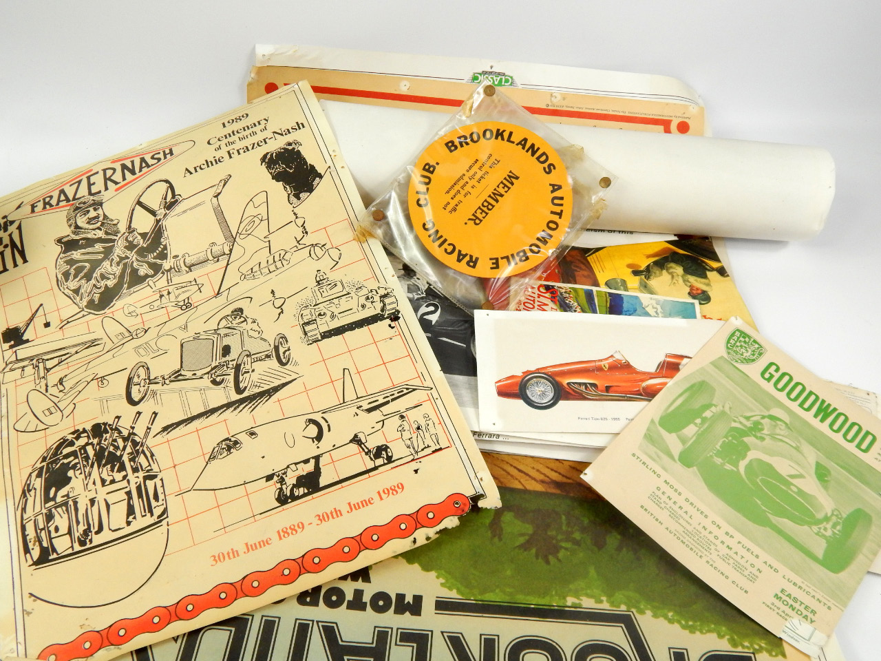 Appraisal: A collection of original Formula and Motorsport pamphlets and ephemera