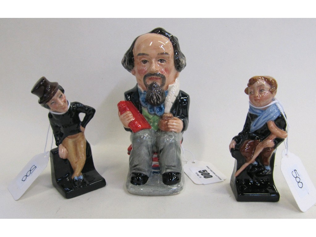 Appraisal: Royal Doulton character jug 'Charles Dickens' D and two Doulton