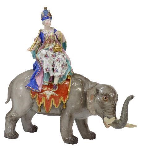 Appraisal: Meissen porcelain figure group Sultana Riding an Elephant after the