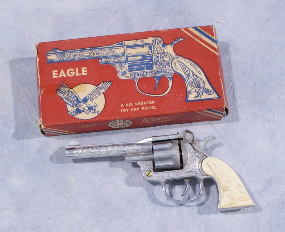 Appraisal: Kilgore Eagle Six Shooter Toy Cap Pistol with original box