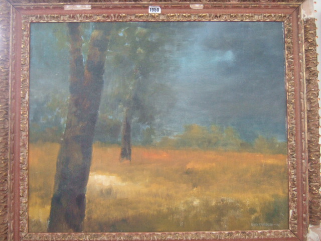 Appraisal: Alwyn Crawshaw th century Woodland scene oil on board signed