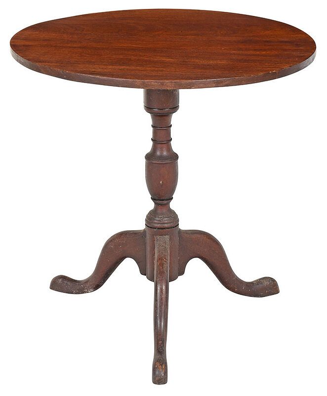 Appraisal: Chippendale Style Mahogany Tilt Top Tea Table probably late th