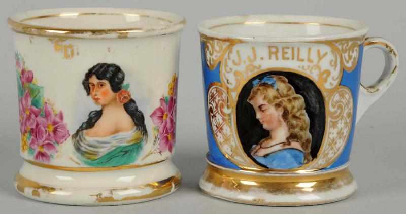 Appraisal: Lot of Victorian Image Shaving Mugs Includes one without a