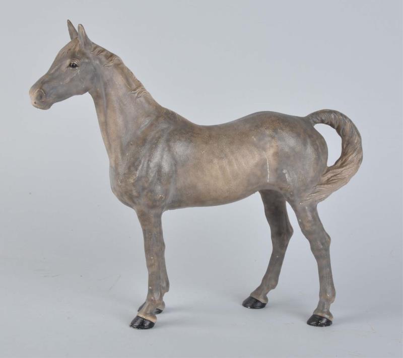 Appraisal: Cast Iron Dapple Grey Horse Doorstop Made by Hubley cat