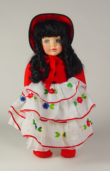 Appraisal: Anili Italian Felt Doll - Loretta Painted facial features with