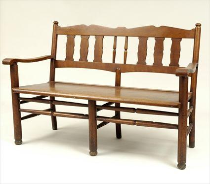 Appraisal: English Maple Settee x in