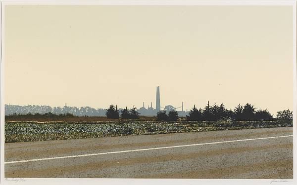 Appraisal: James Daniel Torlakson American born Moss Landing Screenprint in colors