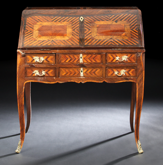 Appraisal: Italian Rosewood and Exotic Woods Bureau early th century in