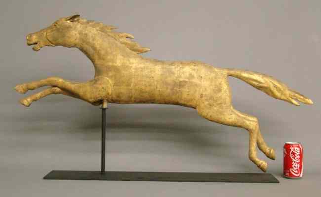 Appraisal: Leaping horse weathervane '' Length '' Ht