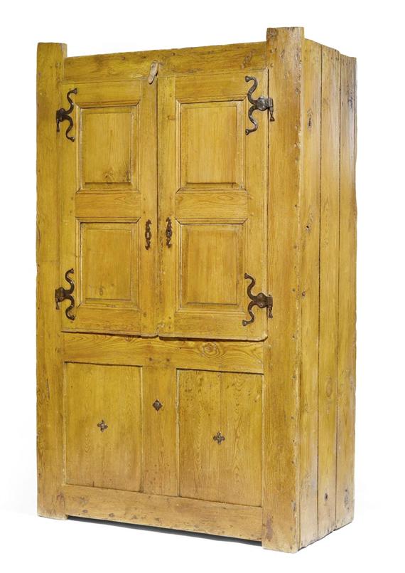 Appraisal: STORAGE CUPBOARD Baroque alpine region prob Bern Softwood Front with