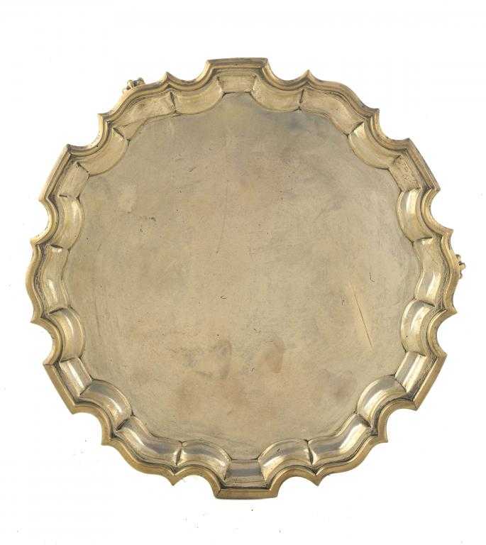 Appraisal: AN EDWARD VII SALVER with plain field and moulded border