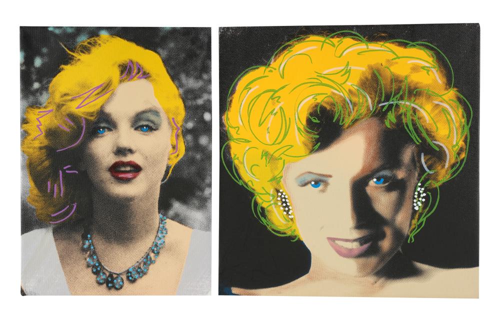 Appraisal: STEVE KAUFMAN - TWO WORKScomprising two screenprints Marilyn Monroe Evening