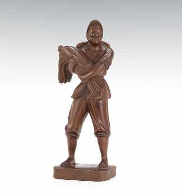 Appraisal: A Chinese Republic Period Wood Carving A Cultural Revolution era