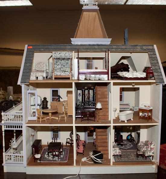 Appraisal: Victorian style fully furnished dollhouse Estimate - All property is