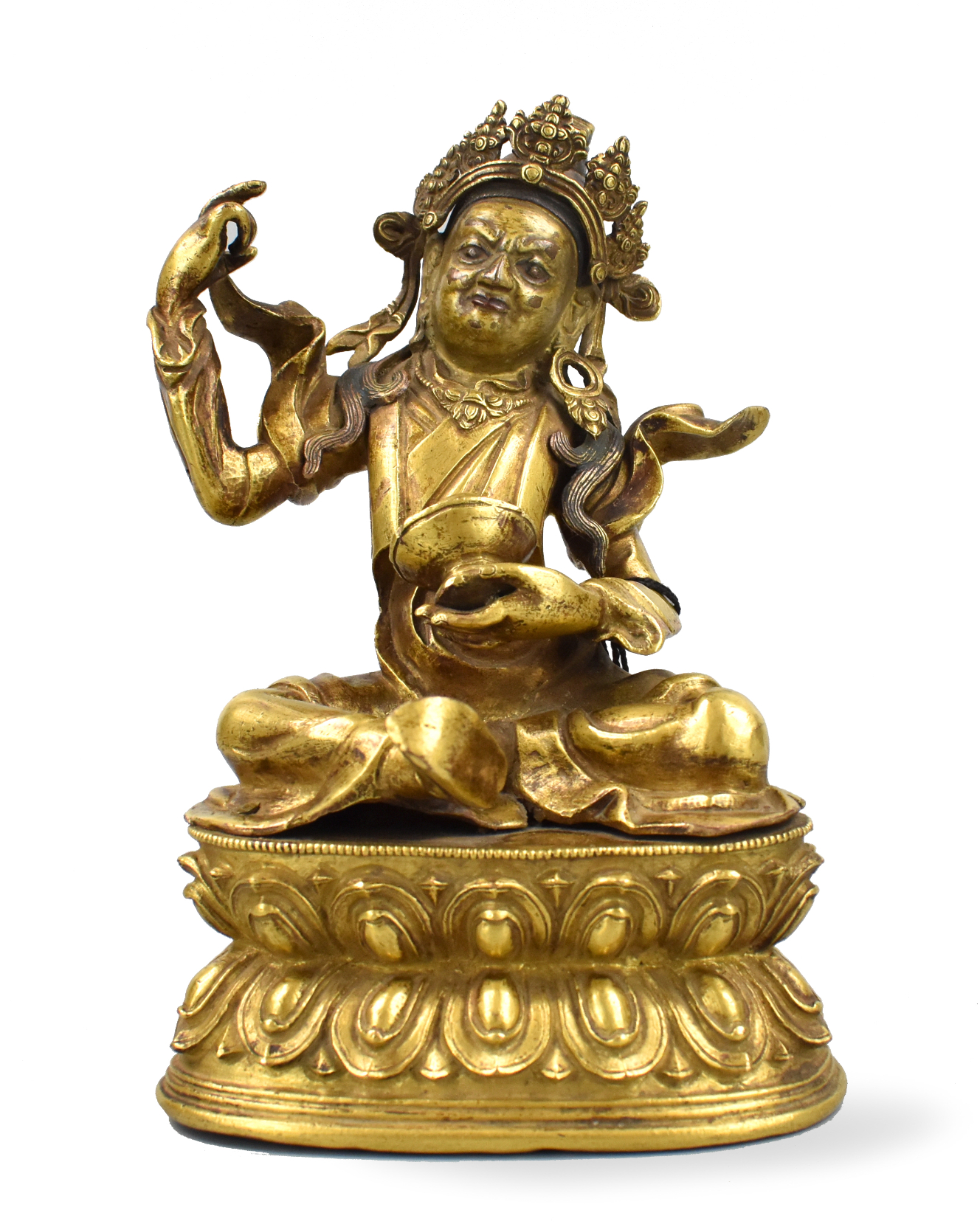 Appraisal: A Gilt-Bronze Figure Of Padmasambhava th C Himalayan Art Resources