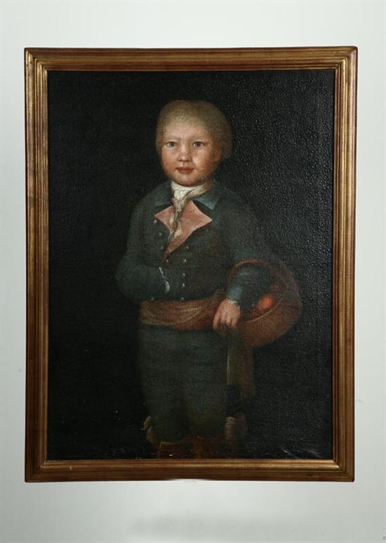 Appraisal: PORTRAIT OF A BOY AMERICAN SCHOOL ND HALF- TH CENTURY