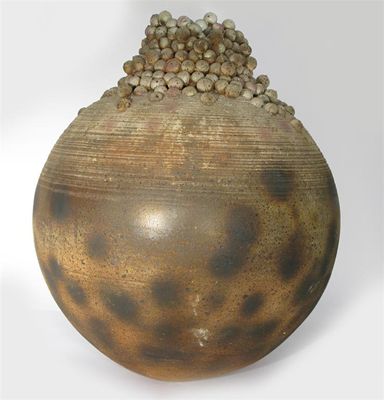 Appraisal: Robin Welch b A massive stoneware Sea form vase ovoid