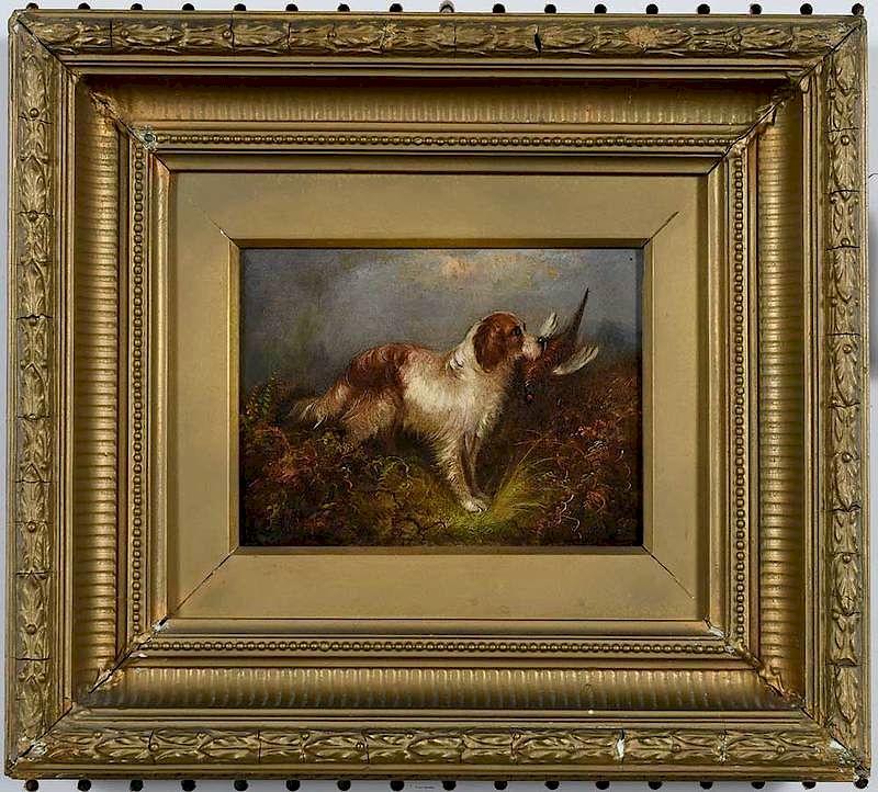 Appraisal: Follower of George Armfield British - Spaniel with a Pheasant