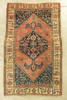 Appraisal: A Hamadan rug North West Persia c in cm l