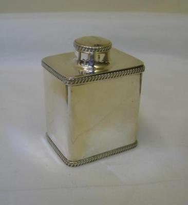 Appraisal: A LATE VICTORIAN TEA CADDY of rounded oblong form with