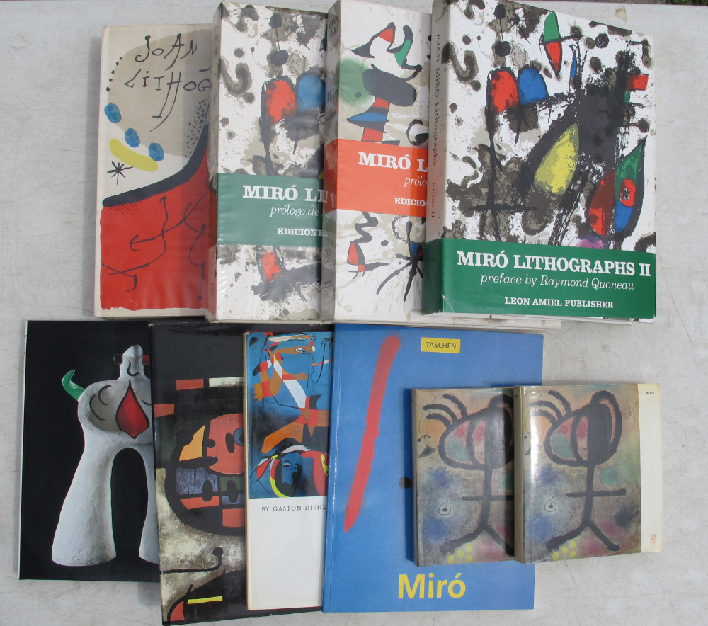 Appraisal: MIRO Joan Spanish - assorted books detailing Miro's artwork and