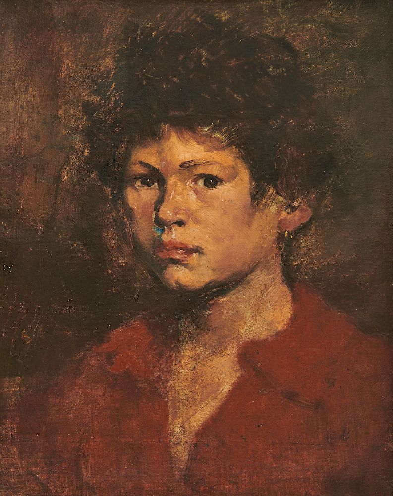 Appraisal: WILLIAM TURNER DANNAT American - Boy in Red oil on