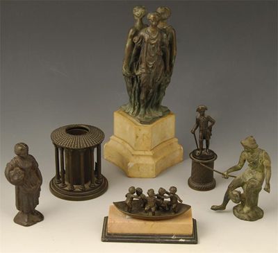 Appraisal: A th century French bronze group of 'Three Graces' after