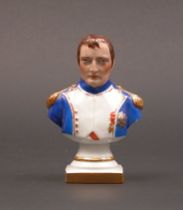 Appraisal: Limoges Porcelain Bust of Napoleon This porcelain bust of Napoleon