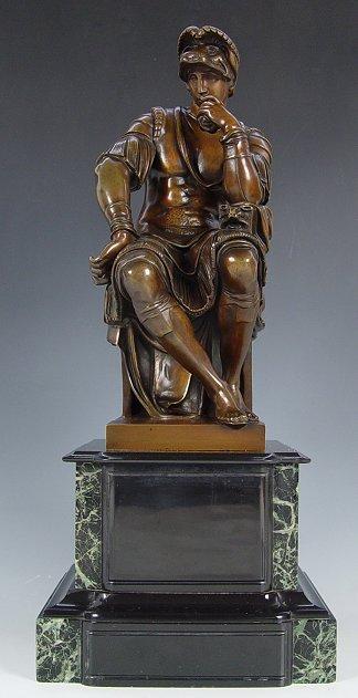 Appraisal: A CONTINENTAL BRONZE FIGURE OF LORENZO DI MEDICI DUKE OF