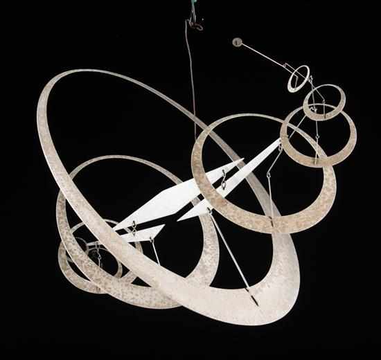 Appraisal: Jerome Kirk American b Abstract mobile sheet metal and wire