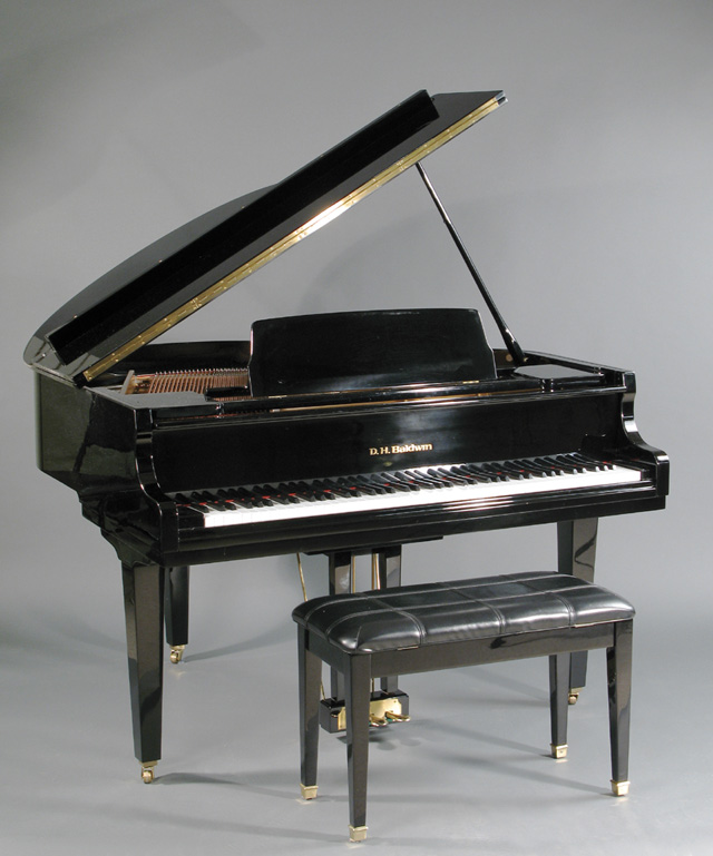 Appraisal: BABY GRAND PIANO WITH BENCH D H Baldwin Piano Co