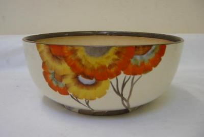 Appraisal: A CLARICE CLIFF NEWPORT POTTERY BOWL of circular form painted