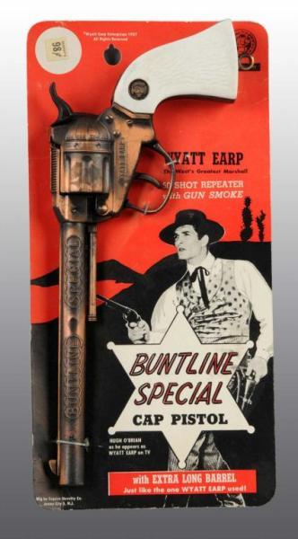 Appraisal: Wyatt Earp Buntline Special Toy Cap Gun Description Remains attached