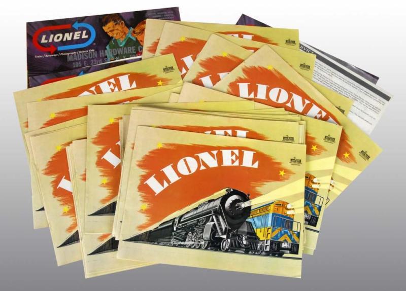 Appraisal: Lot of Lionel Train Catalogs Description Includes catalogs from three