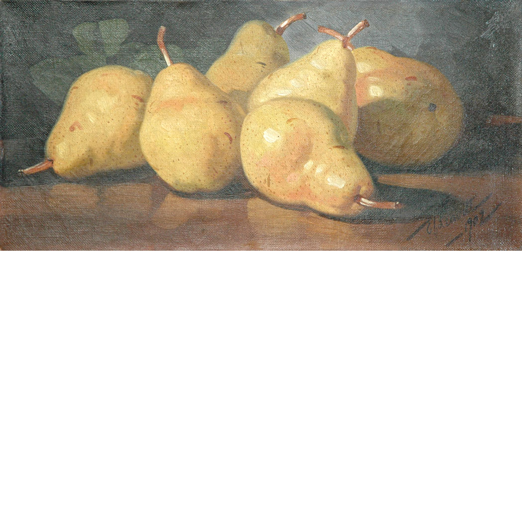 Appraisal: Edward Chalmers Leavitt American - Still Life of Pears on