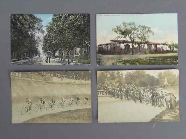 Appraisal: Collection postcards pair of real photo German track races and