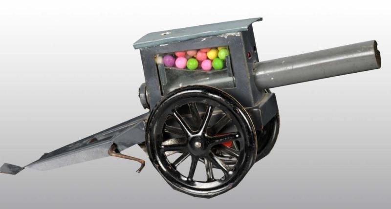 Appraisal: Tin Glass Cannon Candy Container Description All original Condition Excellent