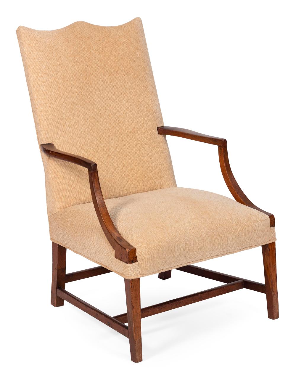 Appraisal: FEDERAL LOLLING CHAIR MASSACHUSETTS CIRCA BACK HEIGHT SEAT HEIGHT FEDERAL